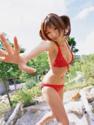 Rule 34 | bikini, highres, hoshino aki, photo (medium), rapture, swimsuit, twintails