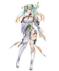 Rule 34 | 1girl, asymmetrical clothes, bandages, blue eyes, boots, breasts, closed mouth, fire emblem, fire emblem heroes, full body, gradient clothes, gradient hair, green hair, hair ornament, heidr (fire emblem), heterochromia, highres, holding, lips, long hair, looking at viewer, medium breasts, multicolored hair, nintendo, non-web source, official art, orange hair, pants, pelvic curtain, purple hair, silver trim, single boot, solo, standing, thigh strap, thighs, transparent background, twintails, wand, wide sleeves, yellow eyes, yoshiku (oden-usagi)