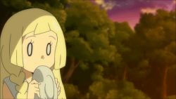 Rule 34 | animated, animated gif, blonde hair, creatures (company), game freak, green eyes, lillie (pokemon), nintendo, plate, pokemon, pokemon (anime), pokemon sm (anime)