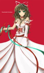 Rule 34 | 1girl, archlich, bad deviantart id, bad id, brown hair, green eyes, looking at viewer, original, red background, simple background, solo