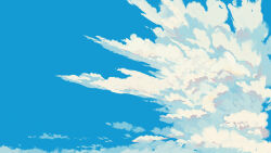 Rule 34 | bangqiao yan, blue sky, cloud, day, highres, no humans, original, outdoors, scenery, sky, sky focus