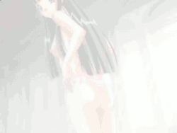 Rule 34 | 1990s (style), 1girl, animated, animated gif, ass, back, bent over, black hair, blue eyes, breasts, censored, datsuijan, dragon knight (elf), dragon knight 4, elf all stars datsuijan 3, female focus, frilled panties, frills, from behind, hallway, indoors, legs, long hair, looking at viewer, looking back, lowres, marian (dragon knight), nipples, nude, panties, panty pull, pink panties, qvga, retro artstyle, shiny skin, solo, standing, thighs, topless, underwear, undressing, window