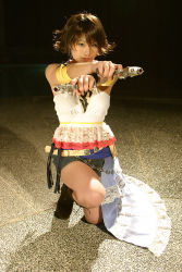 Rule 34 | boots, cosplay, final fantasy, final fantasy x, final fantasy x-2, gun, photo (medium), suzukaze yuuki, weapon, yuna