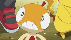 Rule 34 | angry, animated, animated gif, creatures (company), game freak, gen 1 pokemon, gen 5 pokemon, lowres, nintendo, pikachu, pokemon, pokemon (anime), pokemon (creature), poking, scraggy, tagme