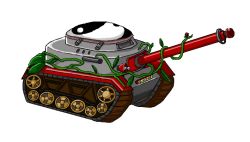 Rule 34 | flower tank (touhou), kikyo168, military, military vehicle, motor vehicle, tank, touhou, touhou (pc-98), vehicle focus, white background