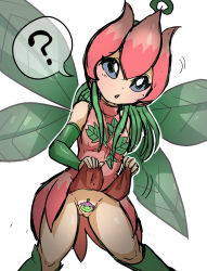 Rule 34 | digimon, fairy, highres, lilimon, monster girl, palmon, petals, plant, plant girl