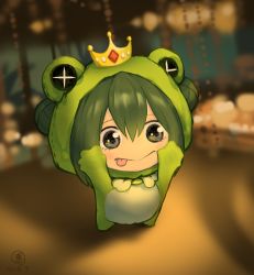 Rule 34 | + +, 1girl, :p, animal costume, asui tsuyu, black eyes, black hair, blurry, blurry background, blush, boku no hero academia, bow, bowtie, chibi, chinese commentary, commentary request, crown, dated, frog costume, frog girl, hair between eyes, long hair, looking at viewer, outstretched arms, reaching, reaching towards viewer, shadow, sidelocks, signature, solo, tongue, tongue out, xxiiaaooxx