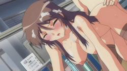 Rule 34 | 00s, all fours, animated, animated gif, ass, ass grab, blush, breasts, brown eyes, brown hair, bukkake, cum, cum on body, cum on breasts, cum on hair, cum on upper body, doggystyle, hanazono (kafun shoujo chuuihou!), hanging breasts, hetero, kafun shoujo chuuihou!, large breasts, long hair, moaning, nipples, nude, office, office lady, open mouth, saliva, sex, sex from behind, sweat, thighs