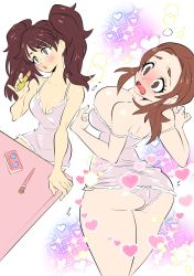 Rule 34 | 2girls, ass, atlus, breasts, highres, kashiwagi noriko, kujikawa rise, multiple girls, persona, persona 4