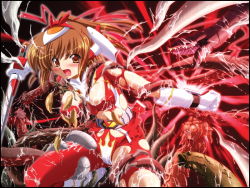 Rule 34 | 1girl, angelic layer, blush, sword, tagme, tentacles, weapon
