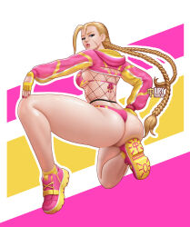 Rule 34 | 1girl, ass, breasts, cammy white, iury padilha, large breasts, long hair, solo, street fighter