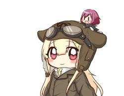 Rule 34 | 10s, 2girls, :d, alternate costume, black ribbon, blonde hair, closed mouth, fairy (kancolle), flight goggles, hair ornament, hair ribbon, hairclip, jako (jakoo21), kantai collection, long hair, looking at viewer, multiple girls, open mouth, red eyes, remodel (kantai collection), reppuu (kancolle), ribbon, scarf, smile, white scarf, yuudachi (kancolle), | |