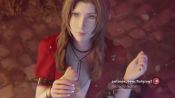 Rule 34 | 1boy, 1girl, 3d, aerith gainsborough, animated, ass, bracelet, breasts, brown hair, bulgingsenpai, cum, cum in eye, cum in mouth, ejaculation, erection, eyebrows, facial, final fantasy, final fantasy vii, fingernails, green eyes, handjob, happy sex, hetero, holding hands, huge ass, huge breasts, interlocked fingers, jewelry, kneeling, lip biting, lips, long hair, looking at viewer, looking up, nail polish, necklace, nose, outdoors, patreon logo, patreon username, penis, pixie willow (voice actor), pov, pov hands, sidelocks, smile, solo focus, sound, video, volkor, watermark, web address