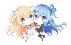 Rule 34 | + +, 2girls, :o, armband, bad id, bad pixiv id, bare shoulders, black legwear, black skirt, blonde hair, blue eyes, blue hair, blue neckwear, blue ribbon, blush, boots, bow, bowtie, breasts, brown footwear, capelet, chibi, closed mouth, collared shirt, commentary request, dress, emori el, emori miku, frilled dress, frilled shirt, frilled skirt, frills, gloves, hair between eyes, hair bow, hair ornament, hair ribbon, hairclip, holding hands, knee boots, liver city, loafers, long hair, looking at viewer, miniskirt, multiple girls, one side up, orange neckwear, panties, parted lips, pleated skirt, ribbon, ritacoeri, shirt, shoes, side slit, sidelocks, simple background, skirt, sleeveless, sleeveless dress, sleeveless shirt, smile, symbol-shaped pupils, thighhighs, underbust, underwear, very long hair, wavy hair, white background, white bow, white dress, white footwear, white gloves, white panties, white shirt, zettai ryouiki