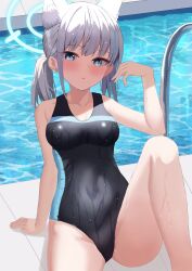 Rule 34 | 1girl, absurdres, animal ears, blue archive, highres, looking at viewer, shiroko (blue archive), shiroko (swimsuit) (blue archive), short hair, solo, yuutii