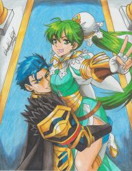 Rule 34 | 1boy, 1girl, 2022, :p, absurdres, armor, between breasts, blue eyes, blue hair, breasts, cape, carpet, carrying, carrying person, commission, commissioner upload, dress, earrings, face between breasts, feathers, fingerless gloves, fire emblem, fire emblem: the binding blade, fire emblem: the blazing blade, fire emblem heroes, gloves, green eyes, green hair, head between breasts, hector (fire emblem), high ponytail, highres, jewelry, leg lift, long hair, looking at viewer, lyn (fire emblem), medium breasts, nintendo, non-web source, official alternate costume, pelvic curtain, pillar, ponytail, ravernclouk design, short hair, side slit, simple background, smile, tongue, tongue out, v, very long hair