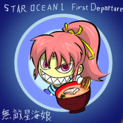 Rule 34 | food, lowres, millie chliette, parody, pink hair, ponytail, soup, star ocean, star ocean first departure