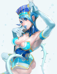 Rule 34 | 10s, 1girl, armpits, ass, bad id, bad pixiv id, bare shoulders, blue eyes, blue hair, blue rose (tiger &amp; bunny), boots, breasts, earrings, elbow gloves, fingernails, gloves, gun, hat, jewelry, karina lyle, lipstick, makeup, matching hair/eyes, p-nekor, see-through, short hair, solo, superhero costume, thigh boots, thighhighs, tiger &amp; bunny, weapon