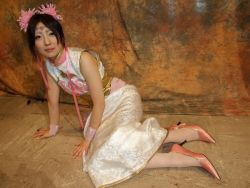 Rule 34 | amane, china dress, chinese clothes, cosplay, diao chan, dress, flower, hair ribbon, photo (medium), ribbon, shin sangoku musou