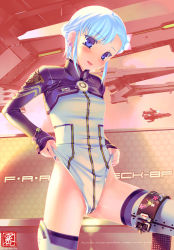 Rule 34 | 10s, 1girl, :p, aircraft, aqua hair, armor, bad id, bad pixiv id, blue eyes, blush, bodysuit, bracelet, braid, cowboy shot, cropped jacket, dated, earrings, emblem, face, fin e ld si laffinty, flat chest, floral print, flower, french braid, groin, hair flower, hair ornament, head tilt, hexagon, hicage hisoca, highleg, highleg leotard, highleg panties, highres, jewelry, latin text, legs apart, leotard, long sleeves, looking at viewer, panties, pilot suit, pulling own clothes, rinne no lagrange, short hair, sidelocks, sky, sleeves past wrists, solo, thigh strap, thighhighs, tongue, tongue out, turtleneck, underwear, watermark, white panties, white thighhighs