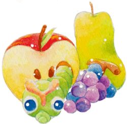 Rule 34 | apple, caterpie, creatures (company), food, fruit, game freak, gen 1 pokemon, grapes, lowres, nintendo, pear, pokemon