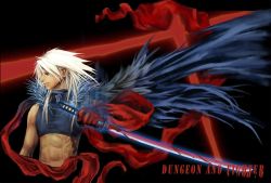 Rule 34 | 00s, blood, dungeon and fighter, male focus, slayer (dungeon and fighter), sword, weapon, white hair