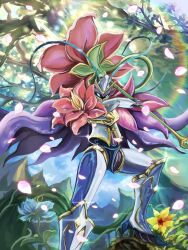 Rule 34 | armor, bloomlordmon, digimon, digimon (creature), flower, full armor, highres, petals, solo