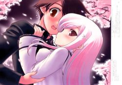 Rule 34 | 00s, 1boy, 1girl, blush, highres, long hair, lucy maria misora, pink hair, to heart (series), to heart 2