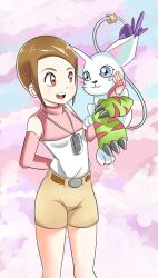 Rule 34 | animal ears, cat, cat ears, digimon, gloves, highres, holy ring, jewelry, ring, tail, tailmon, yagami hikari