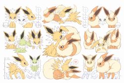 Rule 34 | &gt; &lt;, alternate color, bad id, bad twitter id, blue eyes, creatures (company), crying, flareon, game freak, gen 1 pokemon, green eyes, heart, highres, jolteon, moco font, nintendo, no humans, o o, one eye closed, partially colored, pokemon, pokemon (creature), shiny and normal, shiny pokemon, spoken heart, standing, tears, toes, translation request