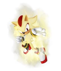 Rule 34 | 3d, furry, furry male, gloves, gradient background, highres, looking at viewer, no humans, official art, red eyes, shadow the hedgehog, simple background, solo, sonic (series), super shadow, transparent background, white background, white gloves