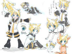 Rule 34 | 1boy, animal costume, asata, bad id, bad pixiv id, banana peel, bell, blonde hair, blue eyes, cat costume, chibi, detached sleeves, eringihata, falling, hand on own hip, happy, hip focus, kagamine len, leaning, long sleeves, lying, male focus, necktie, open mouth, ribbon, short hair, sitting, sketch, smile, standing, thinking, translated, vocaloid, wallpaper, yellow necktie