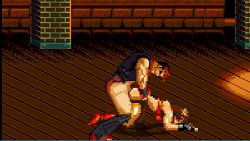 Rule 34 | animated, animated gif, streets of rage, blaze fielding, doggystyle, functionally nude, pixel art, rape, sex, sex from behind, vaginal