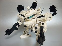 Rule 34 | armored core, armored core: for answer, chibi, from software, gun, lego, mecha, photo (medium), robot, weapon, white glint