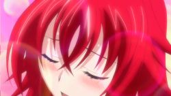 Rule 34 | 10s, 1girl, animated, animated gif, blush, demon girl, closed eyes, high school dxd, long hair, moaning, open mouth, red hair, rias gremory, screencap, solo