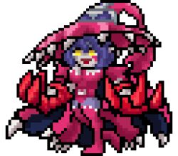 Rule 34 | appmon, claws, digimon, digimon universe: appli monsters, hat, long hair, pointy ears, warudamon, witch hat