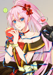 Rule 34 | 1boy, 1girl, alphen (tales), alternate costume, armor, blue eyes, blush, bow, box, breasts, dress, embarrassed, gift, gloves, hair between eyes, hair ornament, heart, heart-shaped box, highres, long hair, muturax0, official alternate costume, pink hair, ponytail, shionne (tales), sidelocks, tales of (series), tales of arise, valentine, very long hair