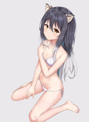 Rule 34 | 1girl, animal ears, blush, breasts, highres, looking at viewer, princess connect!, shiori (princess connect!), sira (user dswn7488), small breasts, swimsuit, tail, yellow eyes