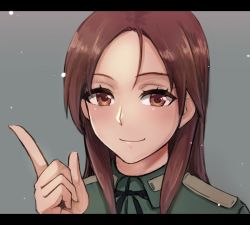 Rule 34 | 1girl, blush, jacket, liar lawyer, long hair, military uniform, minna-dietlinde wilcke, red eyes, red hair, strike witches, world witches series