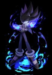 Rule 34 | black fur, blue eyes, blue fire, fire, furry, furry male, gloves, hedgehog, hedgehog boy, hedgehog ears, highres, looking at viewer, quill, shoes, sonic (series), sonic the hedgehog, spiked hair, usa37107692