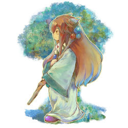 Rule 34 | 1boy, androgynous, bad id, bad pixiv id, hair ornament, long hair, male focus, oversized clothes, pixel art, popoi (seiken densetsu 2), raiz, red eyes, red hair, seiken densetsu, seiken densetsu 2, solo, staff, wide sleeves