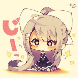 Rule 34 | + +, 1girl, absurdly long hair, black jacket, blazer, blush, bow, chibi, collared shirt, full body, grey skirt, hair between eyes, hair bow, hair ornament, hairclip, high ponytail, highres, higuchi kaede, jacket, long hair, long sleeves, looking at viewer, mole, mole under eye, muuran, necktie, nijisanji, no shoes, open clothes, open jacket, parted lips, plaid, plaid skirt, pleated skirt, ponytail, purple eyes, purple necktie, shirt, signature, silver hair, sitting, skirt, solo, sparkle, sweater vest, thighhighs, very long hair, virtual youtuber, white bow, white shirt, white thighhighs, wide sleeves