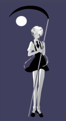 Rule 34 | 1other, androgynous, blue background, colored eyelashes, full body, full moon, hair over one eye, highres, houseki no kuni, moon, purple background, short hair with long locks, solo, sparkle, tagme