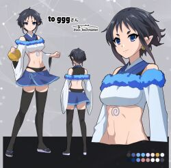 Rule 34 | 1girl, abs, character request, ggg (62446866), musaigen no phantom world, navel, stomach, tagme