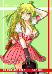 Rule 34 | bad girl, blonde hair, breasts, grasshopper manufacture, highres, long hair, no more heroes, smile