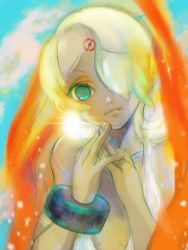Rule 34 | 1girl, anzuni (marblefrog), breath of fire, breath of fire v, closed mouth, dress, nina (breath of fire v), short hair, simple background, solo, white background, wings