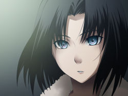 Rule 34 | black hair, blue eyes, kara no kyoukai, ryougi shiki, short hair, solo, tagme, uto