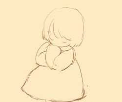 Rule 34 | 1girl, animated, animated gif, child, closed mouth, dress, feral lemma, happy, long sleeves, looking at viewer, lowres, original, short hair, sketch, smile, solo, spinning