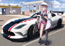 Rule 34 | 1girl, ammunition, ar-57, ar-57 (girls&#039; frontline), armor-piercing ammunition, assault rifle, bird, boat, breasts, bullet, car, carbine, dancing wolf, dodge (company), dodge viper, girls&#039; frontline, gun, handgun cartridge, hat, highres, military cartridge, motor vehicle, parking lot, pdw cartridge, personal defense weapon, pistol-caliber carbine, pistol cartridge, rifle, sailboat, scenery, seagull, solo, submachine gun, vehicle focus, watercraft, weapon