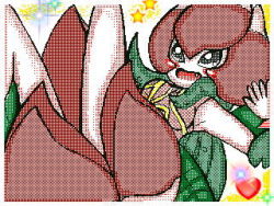 Rule 34 | blush, digimon, fairy, leaves, lilimon, lowres, plant, wings